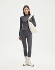 SUUKSESS Women 2 pieces Workout Sets BBL Full Zip Up Jacket High Waist Gym Leggings-SUUKSESS-SUUKSESS