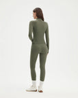 SUUKSESS Women 2 pieces Workout Sets BBL Full Zip Up Jacket High Waist Gym Leggings-SUUKSESS-SUUKSESS