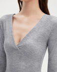 SUUKSESS Women 2 pieces Lounge Sets Long Sleeve V Neck Tops Fold Over Flare Leggings-SUUKSESS-SUUKSESS