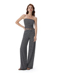 Tube Wide Leg Pants 2 Piece Lounge Set-SUUKSESS-SUUKSESS