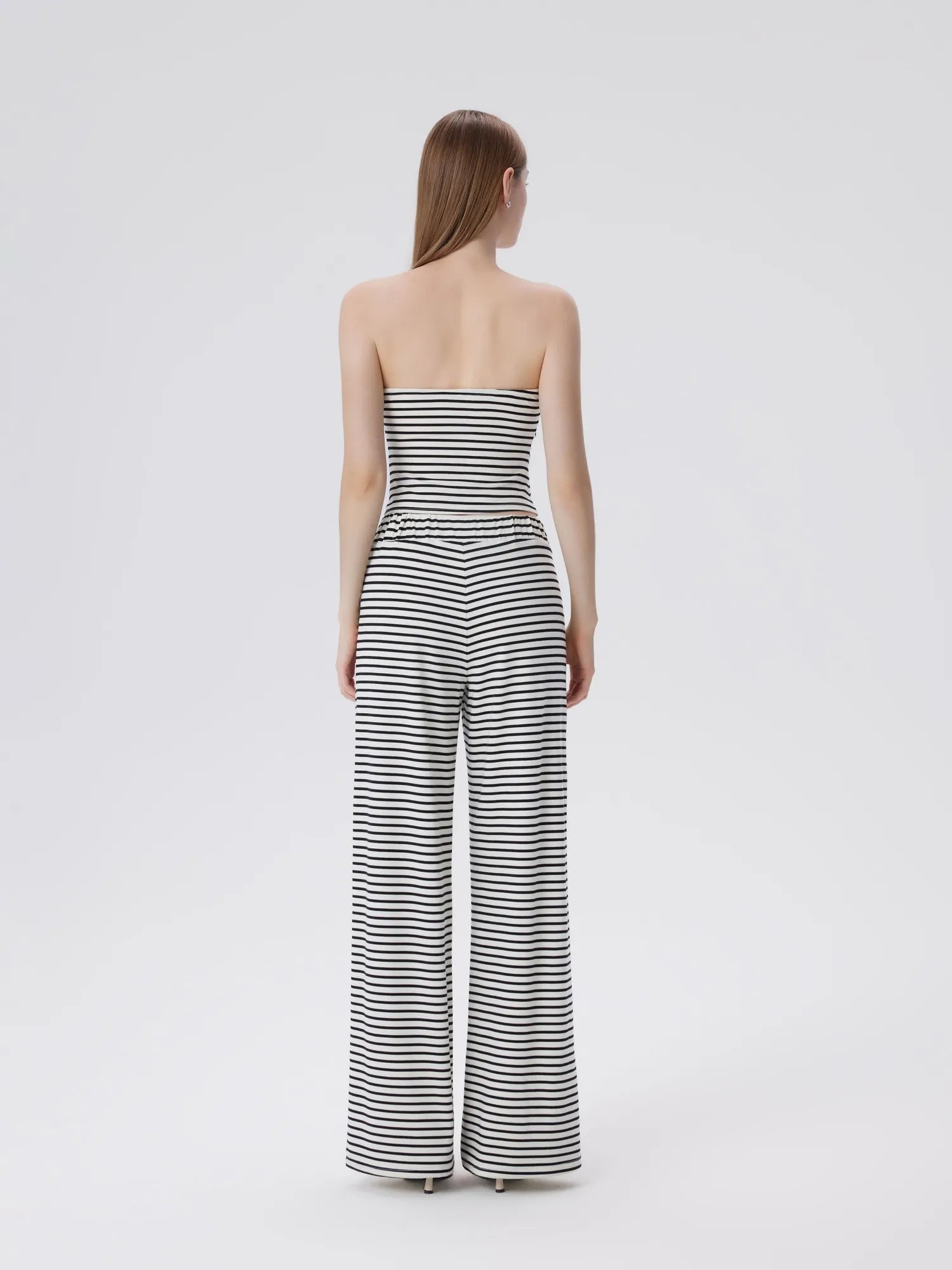 Tube Wide Leg Pants 2 Piece Lounge Set-SUUKSESS-SUUKSESS