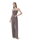 Tube Wide Leg Pants 2 Piece Lounge Set-SUUKSESS-SUUKSESS