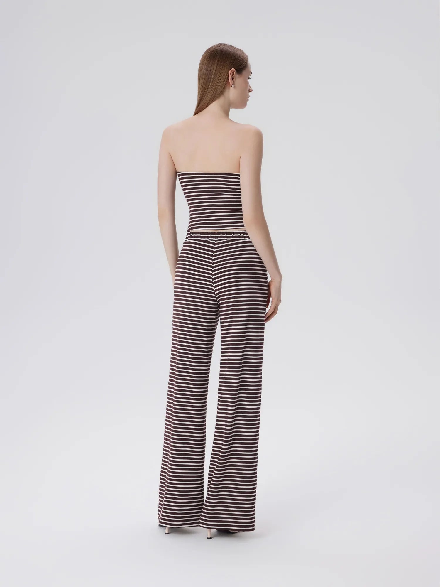 Tube Wide Leg Pants 2 Piece Lounge Set-SUUKSESS-SUUKSESS