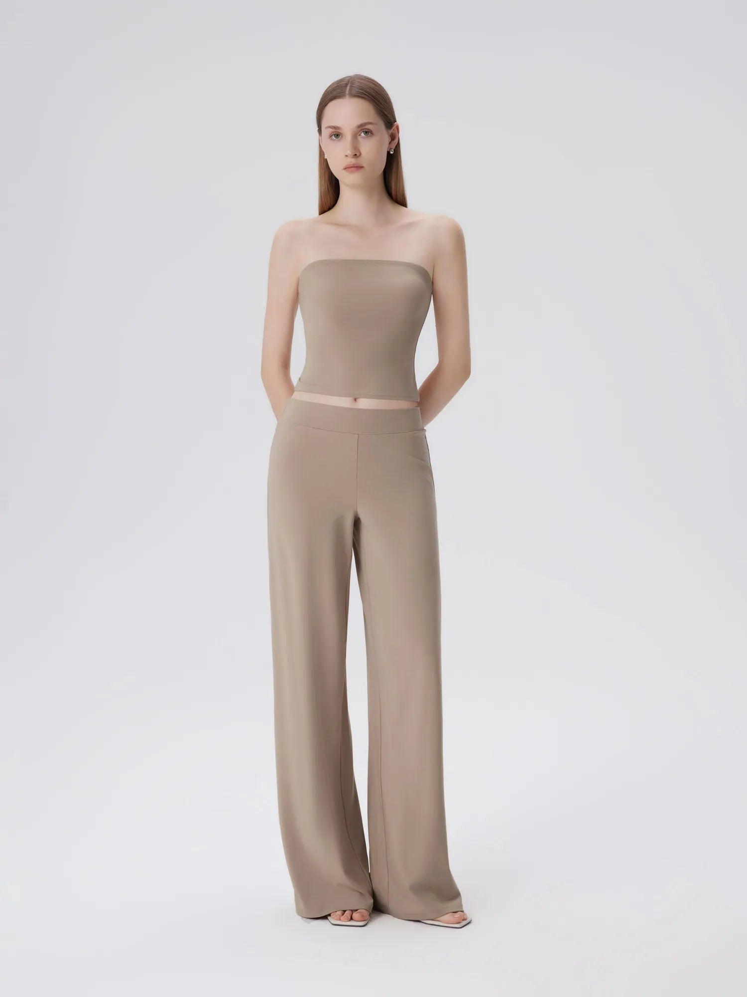 Tube Wide Leg Pants 2 Piece Lounge Set-SUUKSESS-Terra-XS-SUUKSESS