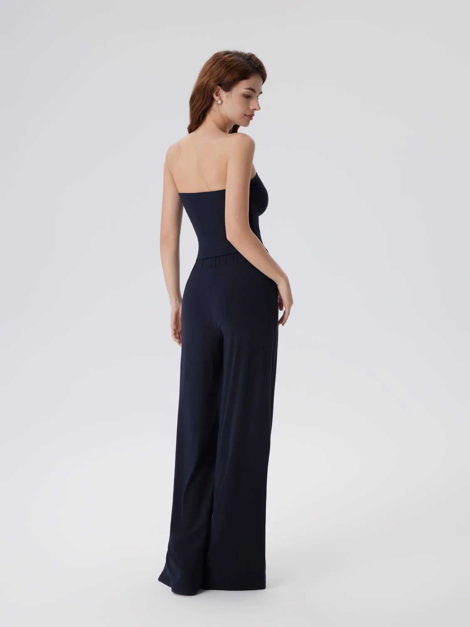 Tube Wide Leg Pants 2 Piece Lounge Set-SUUKSESS-SUUKSESS