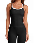 Double Layer Padded Top Leggings Workout Sets-SUUKSESS-SUUKSESS