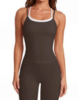 Double Layer Padded Top Leggings Workout Sets-SUUKSESS-SUUKSESS
