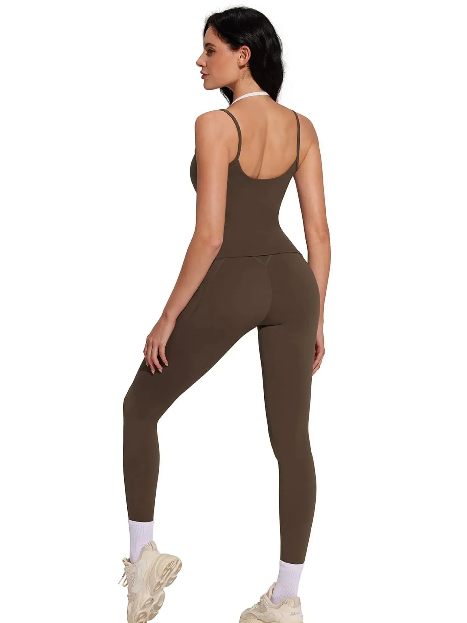 Double Layer Padded Top Leggings Workout Sets-SUUKSESS-SUUKSESS
