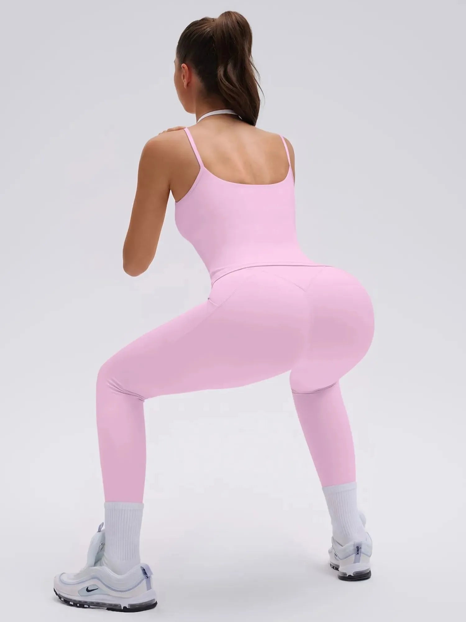 Double Layer Padded Top Leggings Workout Sets-SUUKSESS-SUUKSESS