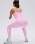 Double Layer Padded Top Leggings Workout Sets-SUUKSESS-SUUKSESS