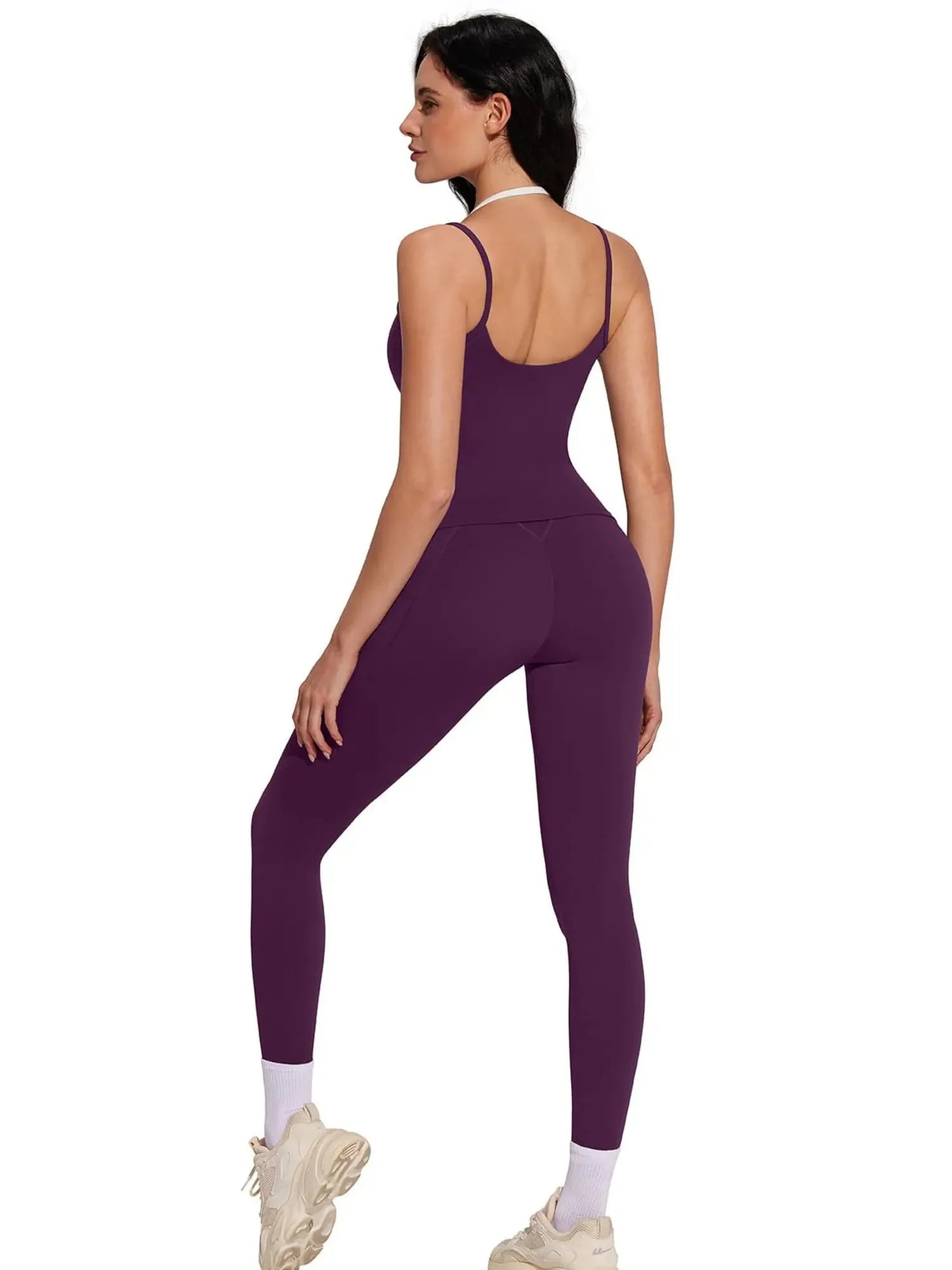 Double Layer Padded Top Leggings Workout Sets-SUUKSESS-SUUKSESS