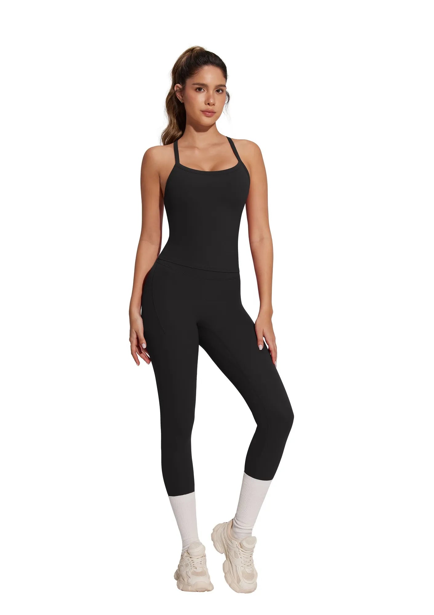 Racerback Compression Legging Workout Set