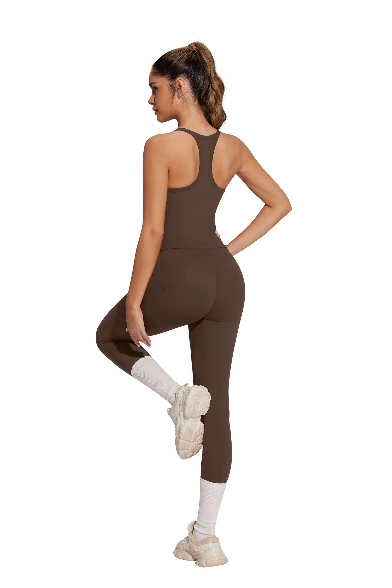 Racerback Compression Legging Workout Set