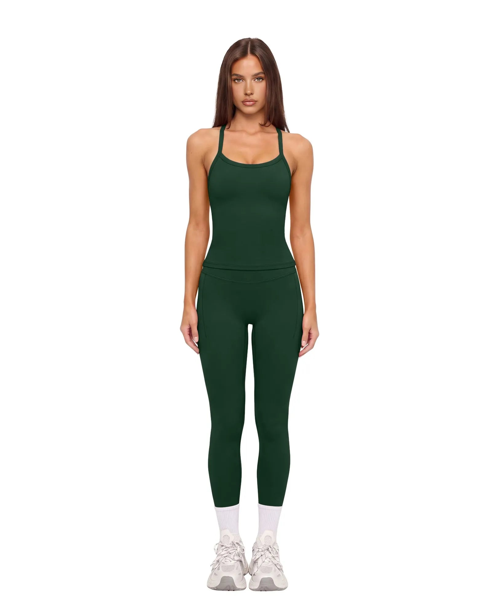 Racerback Compression Legging Workout Set