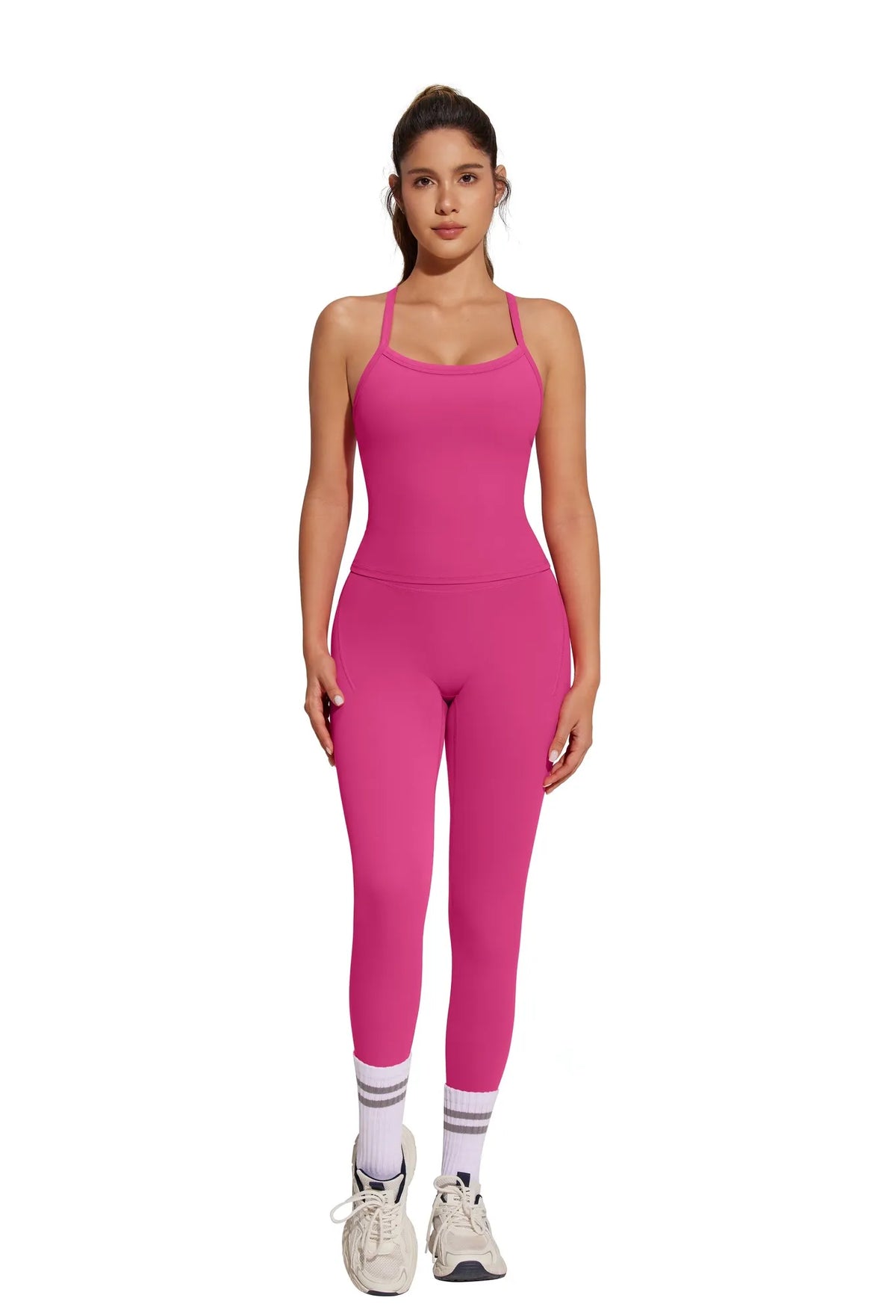 Racerback Compression Legging Workout Set