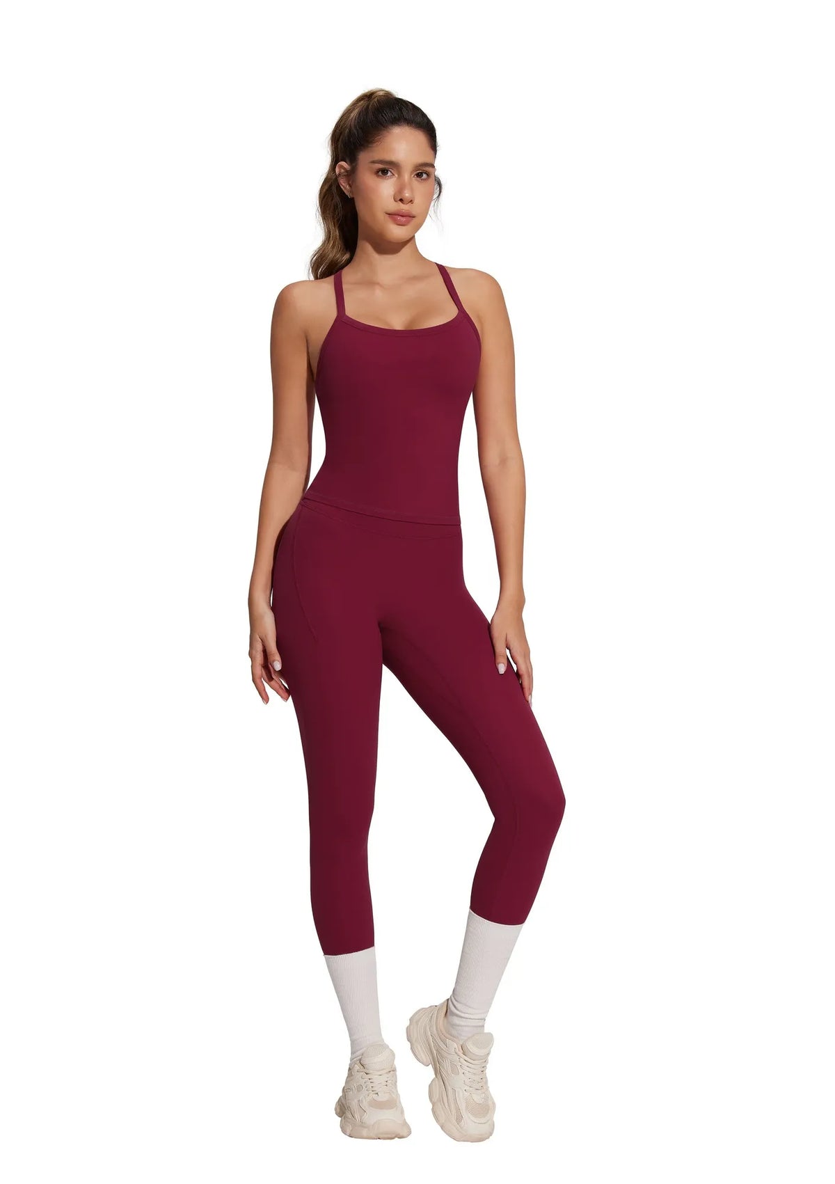 Racerback Compression Legging Workout Set