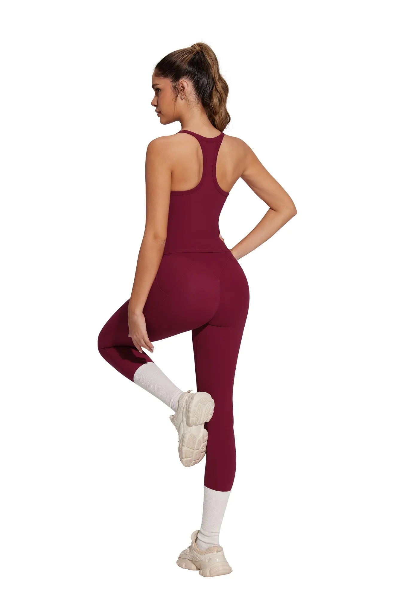 Racerback Compression Legging Workout Set