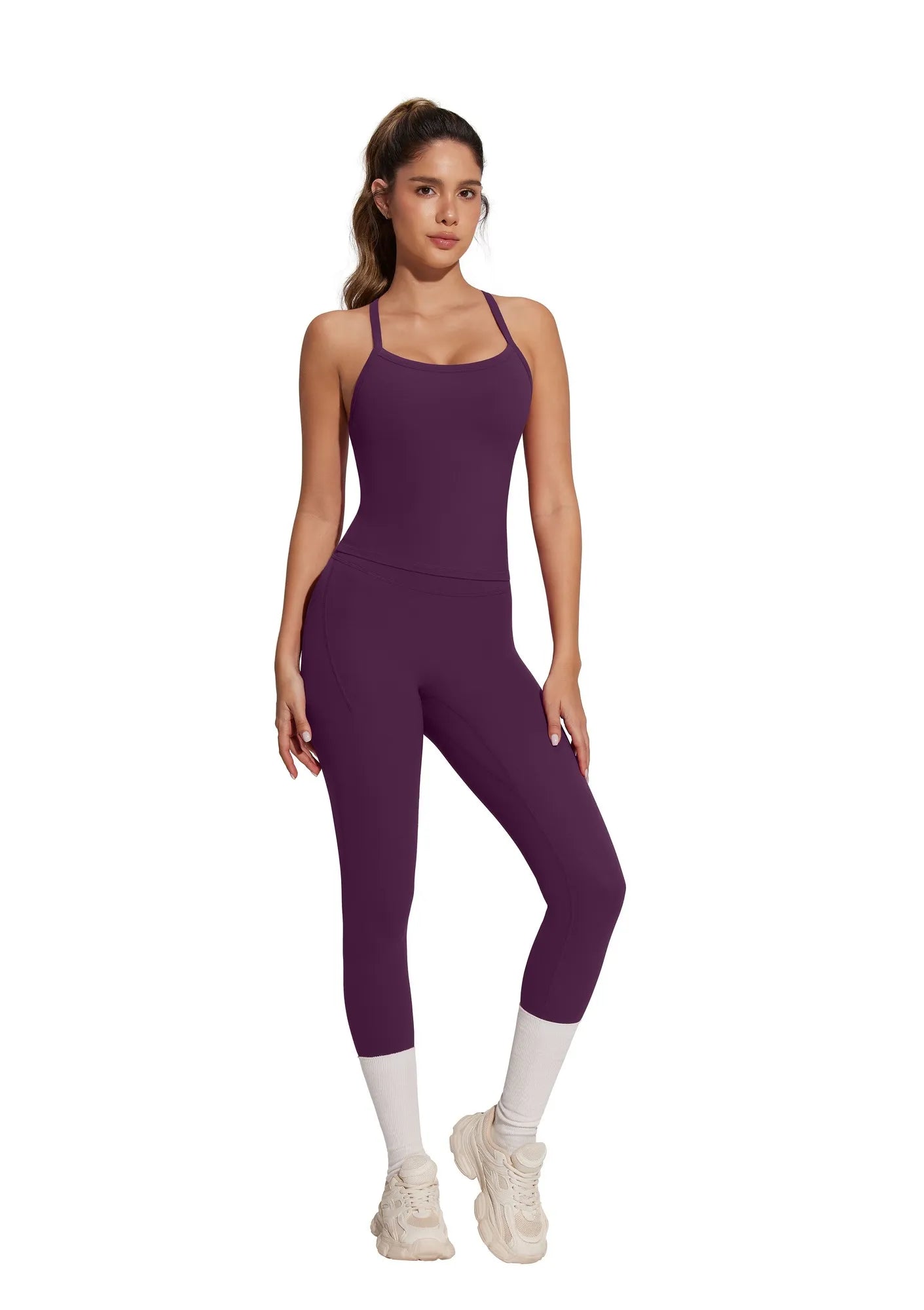 Racerback Compression Legging Workout Set