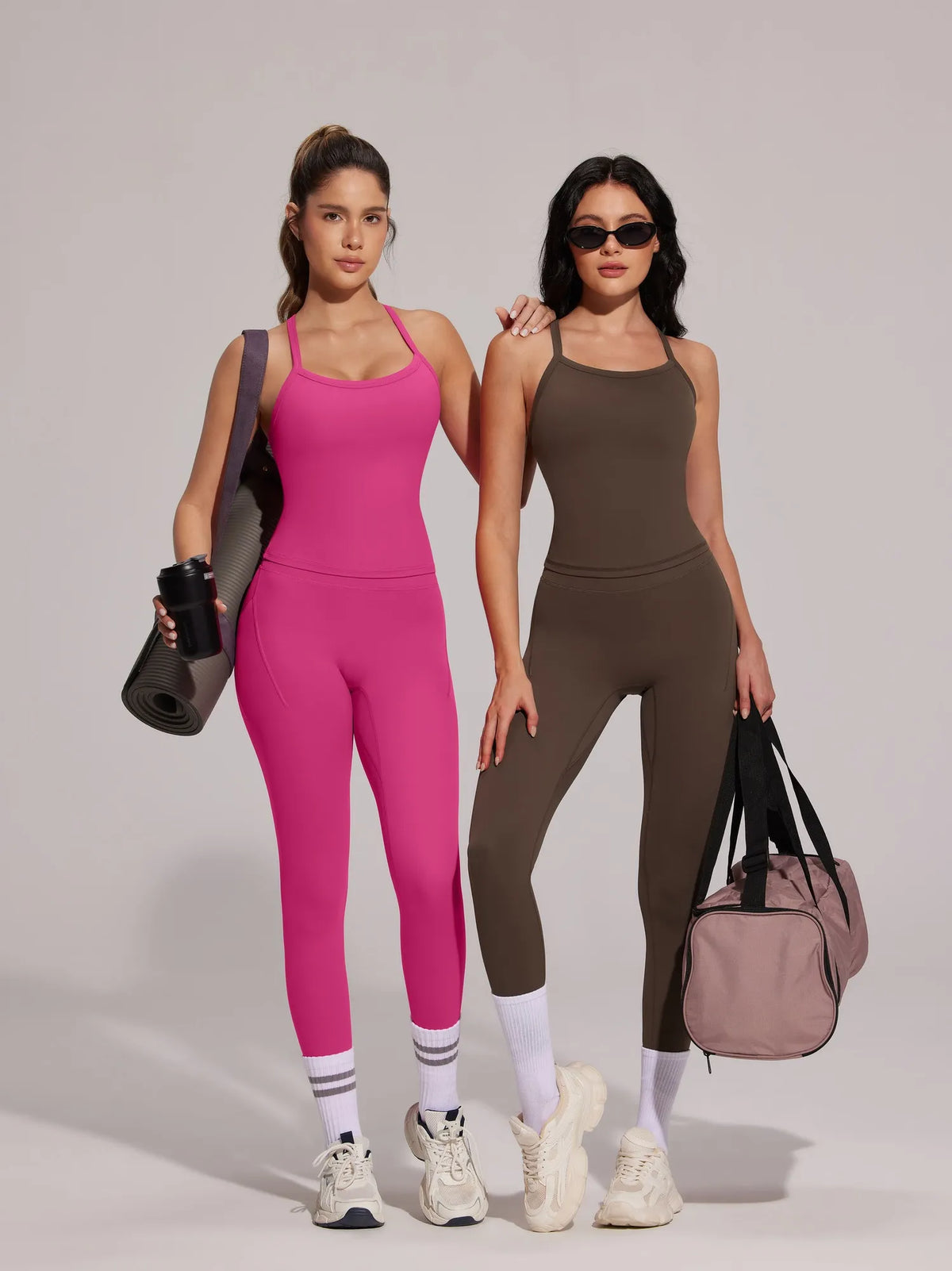 Racerback Compression Legging Workout Set