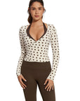 Tie Front Wrap Tops Leggings Outfits - Long Sleeve