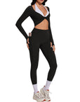 Twist Pilates Long Sleeve Top Workout Set