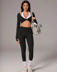 Twist Pilates Long Sleeve Top Workout Set
