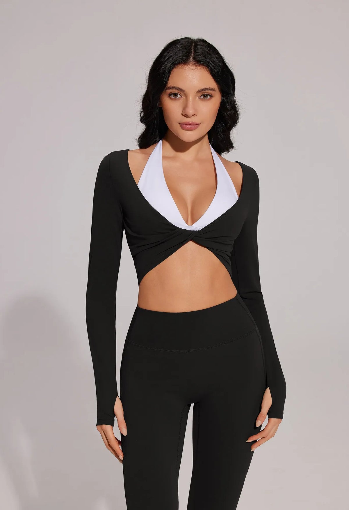 Twist Pilates Long Sleeve Top Workout Set