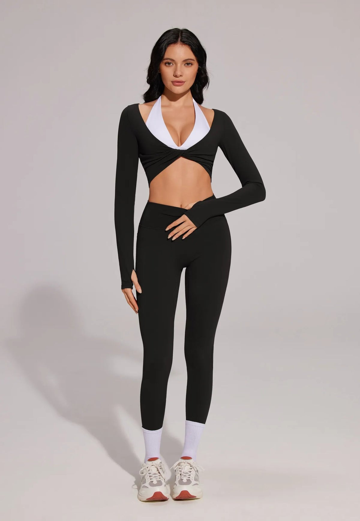 Twist Pilates Long Sleeve Top Workout Set