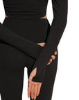 Twist Pilates Long Sleeve Top Workout Set