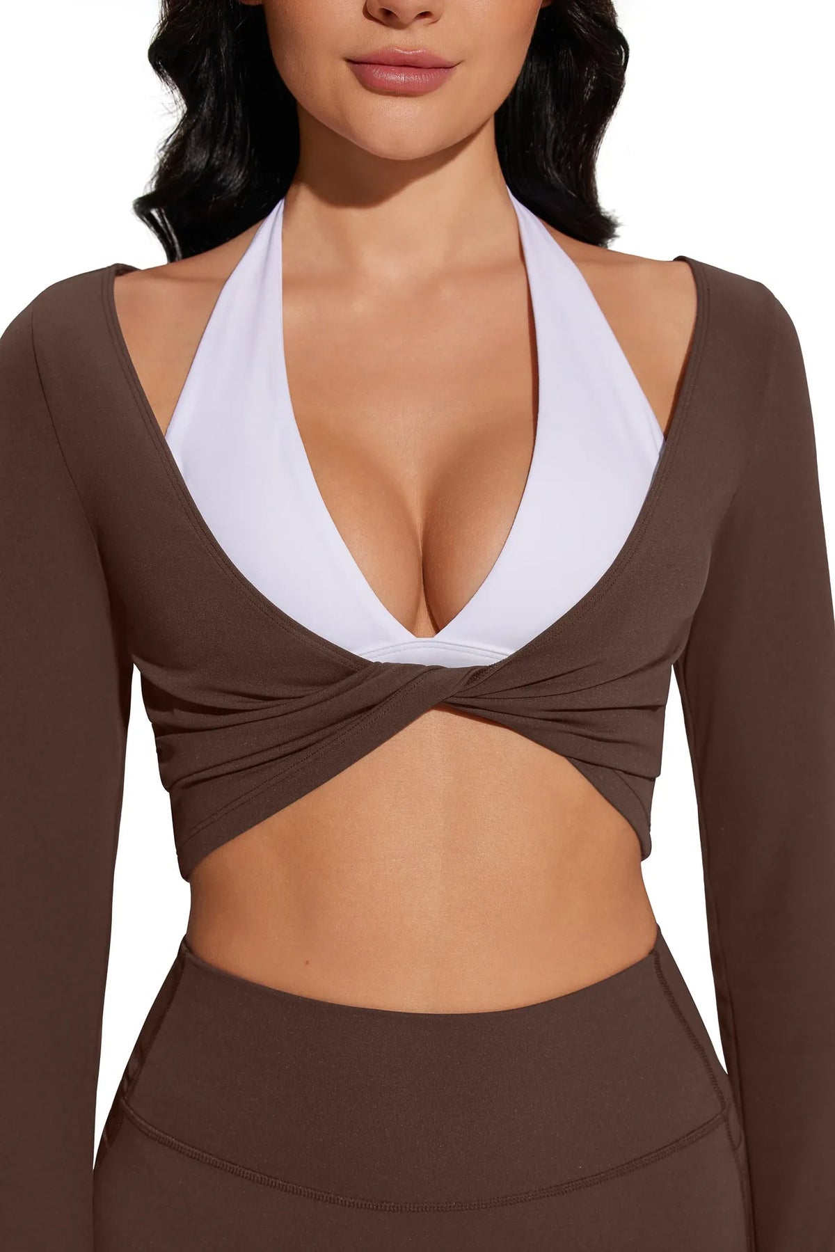 Twist Pilates Long Sleeve Top Workout Set