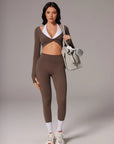 Twist Pilates Long Sleeve Top Workout Set