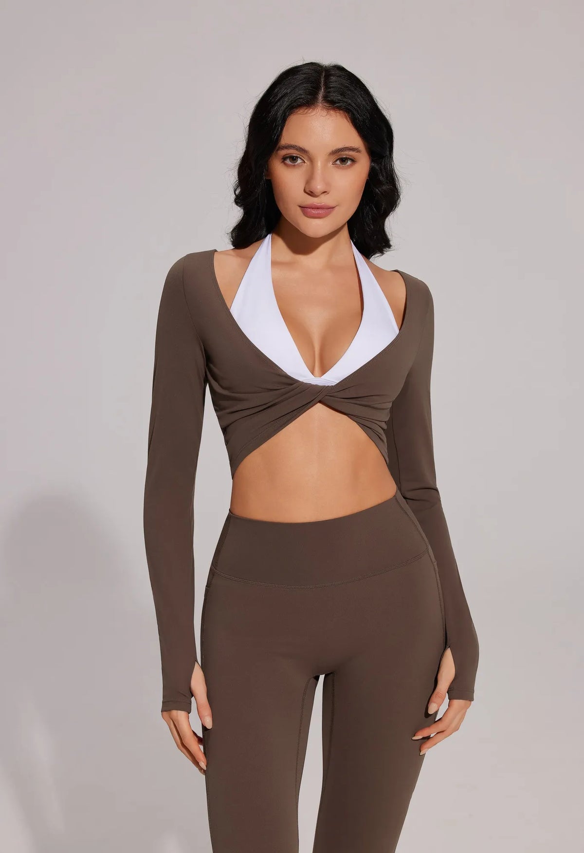 Twist Pilates Long Sleeve Top Workout Set