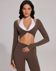 Twist Pilates Long Sleeve Top Workout Set