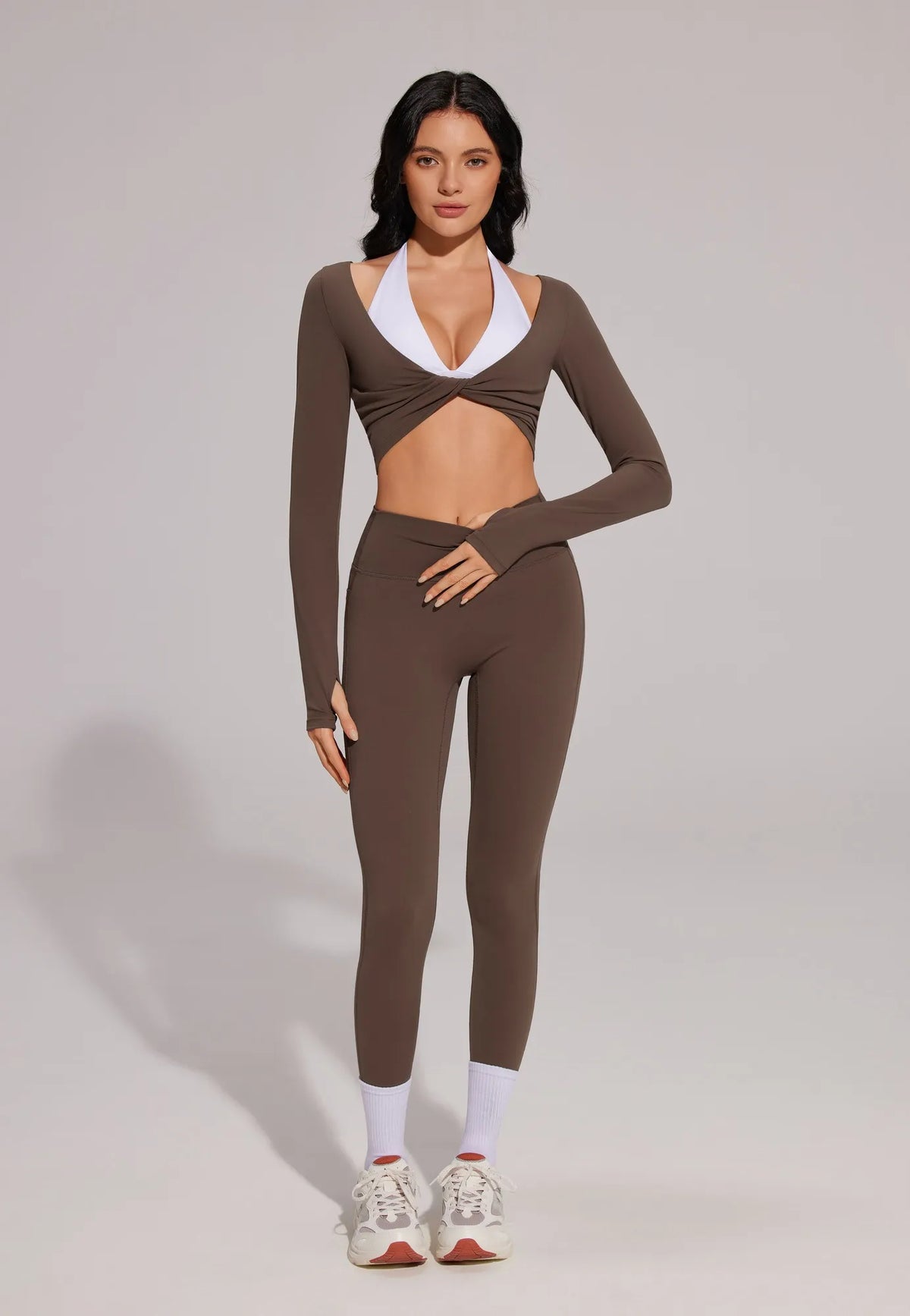 Twist Pilates Long Sleeve Top Workout Set