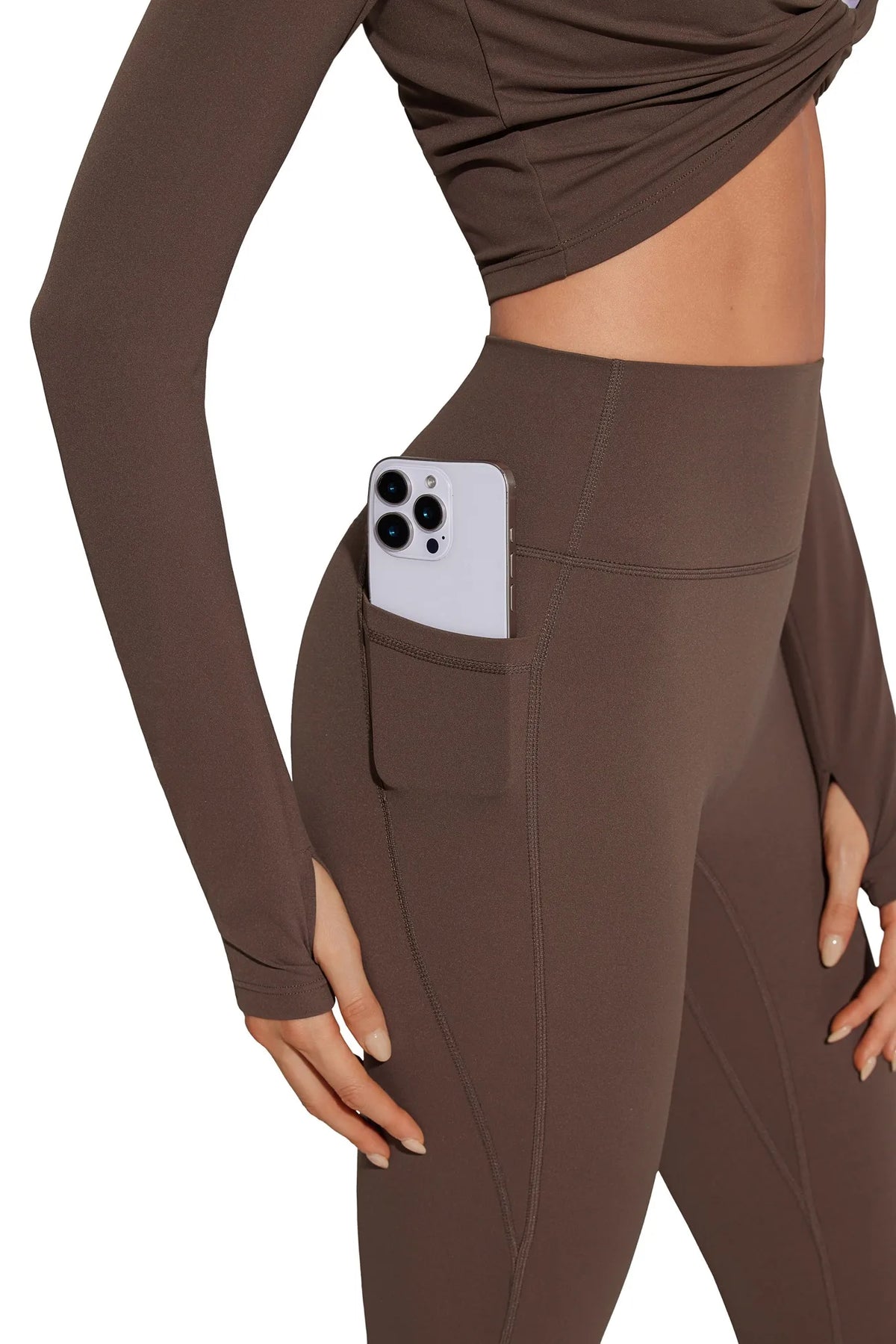 Twist Pilates Long Sleeve Top Workout Set