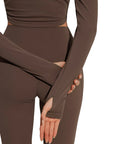 Twist Pilates Long Sleeve Top Workout Set