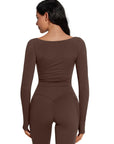 Twist Pilates Long Sleeve Top Workout Set