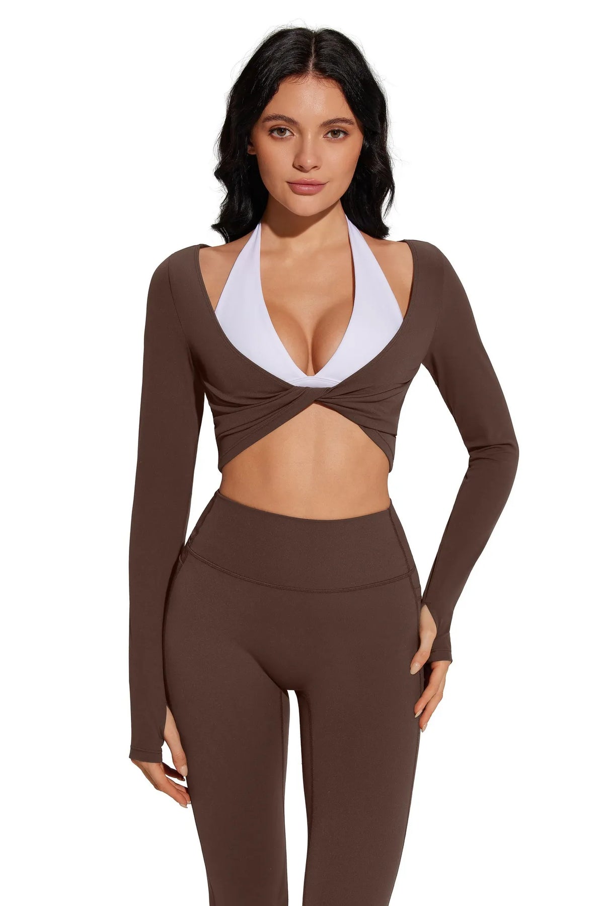 Twist Pilates Long Sleeve Top Workout Set