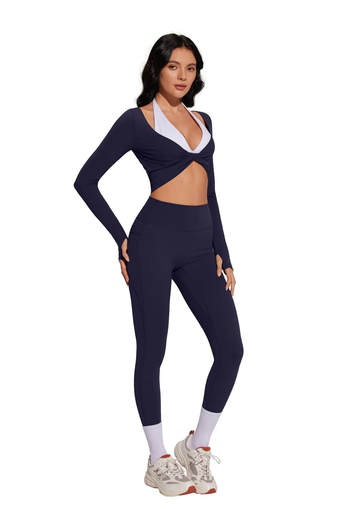 Twist Pilates Long Sleeve Top Workout Set