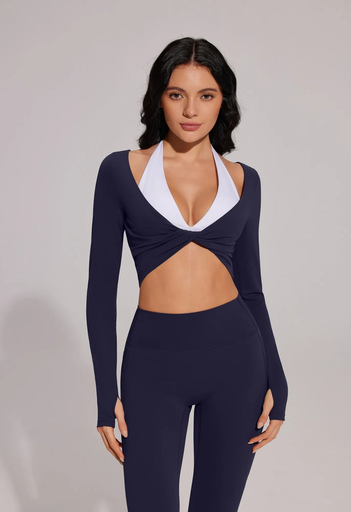 Twist Pilates Long Sleeve Top Workout Set