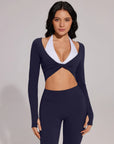 Twist Pilates Long Sleeve Top Workout Set