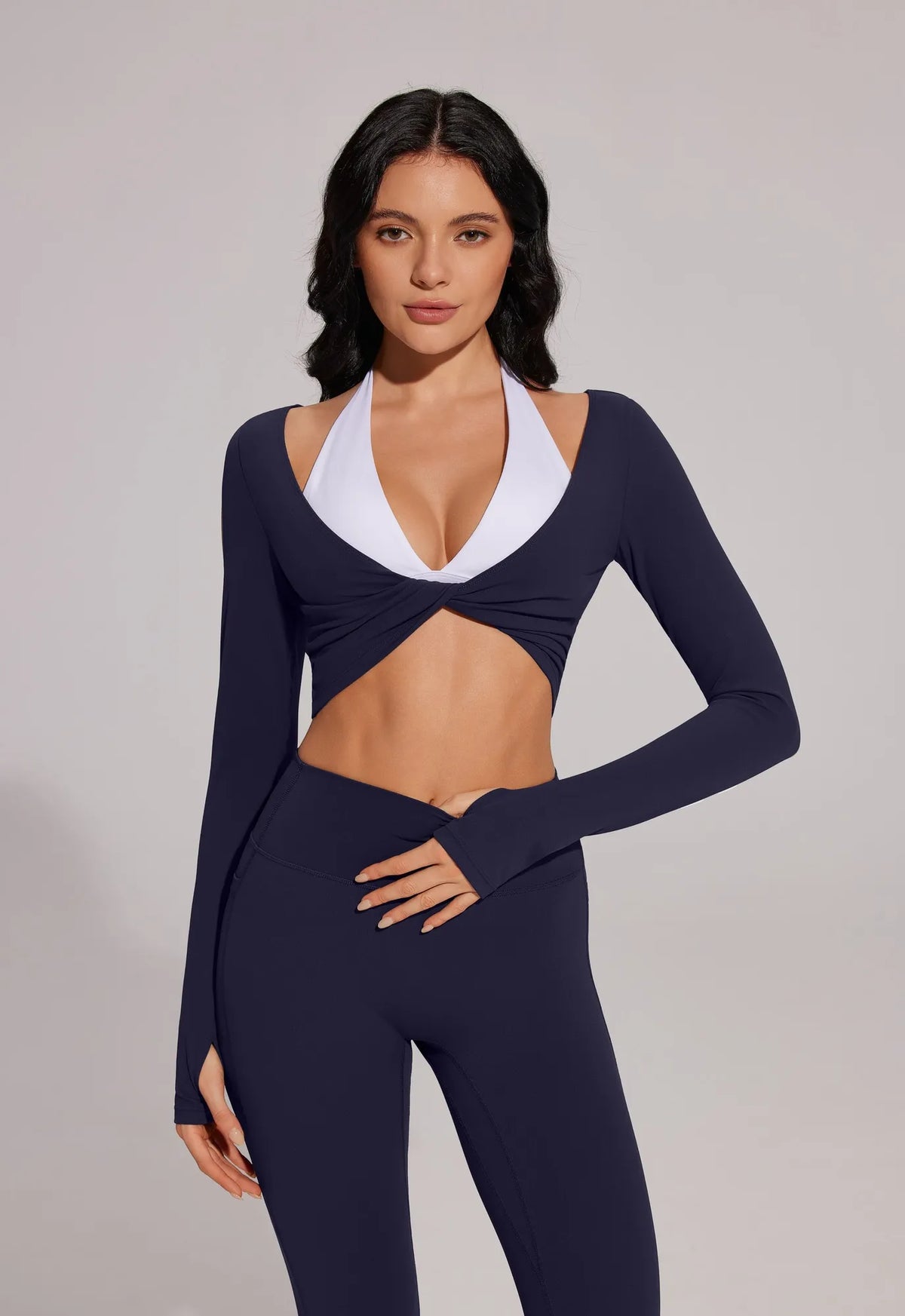 Twist Pilates Long Sleeve Top Workout Set