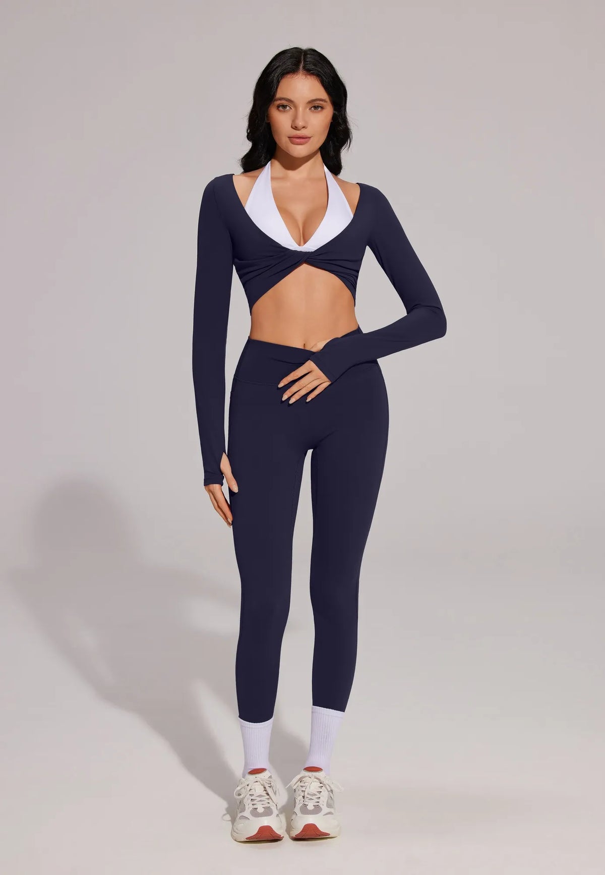 Twist Pilates Long Sleeve Top Workout Set
