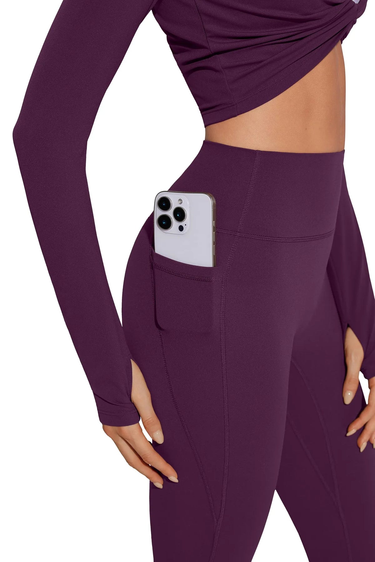 Twist Pilates Long Sleeve Top Workout Set
