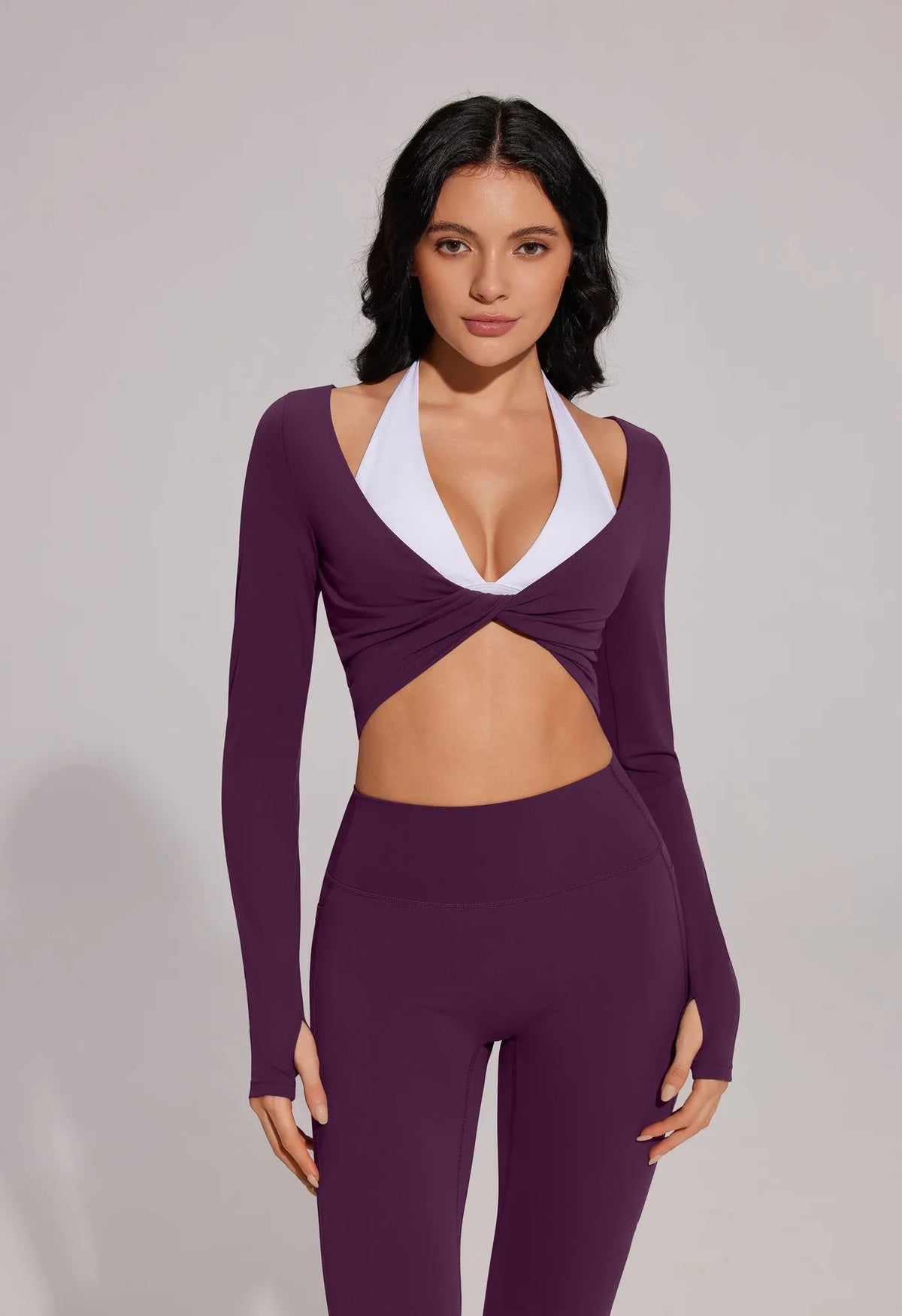 Twist Pilates Long Sleeve Top Workout Set
