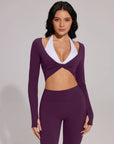 Twist Pilates Long Sleeve Top Workout Set
