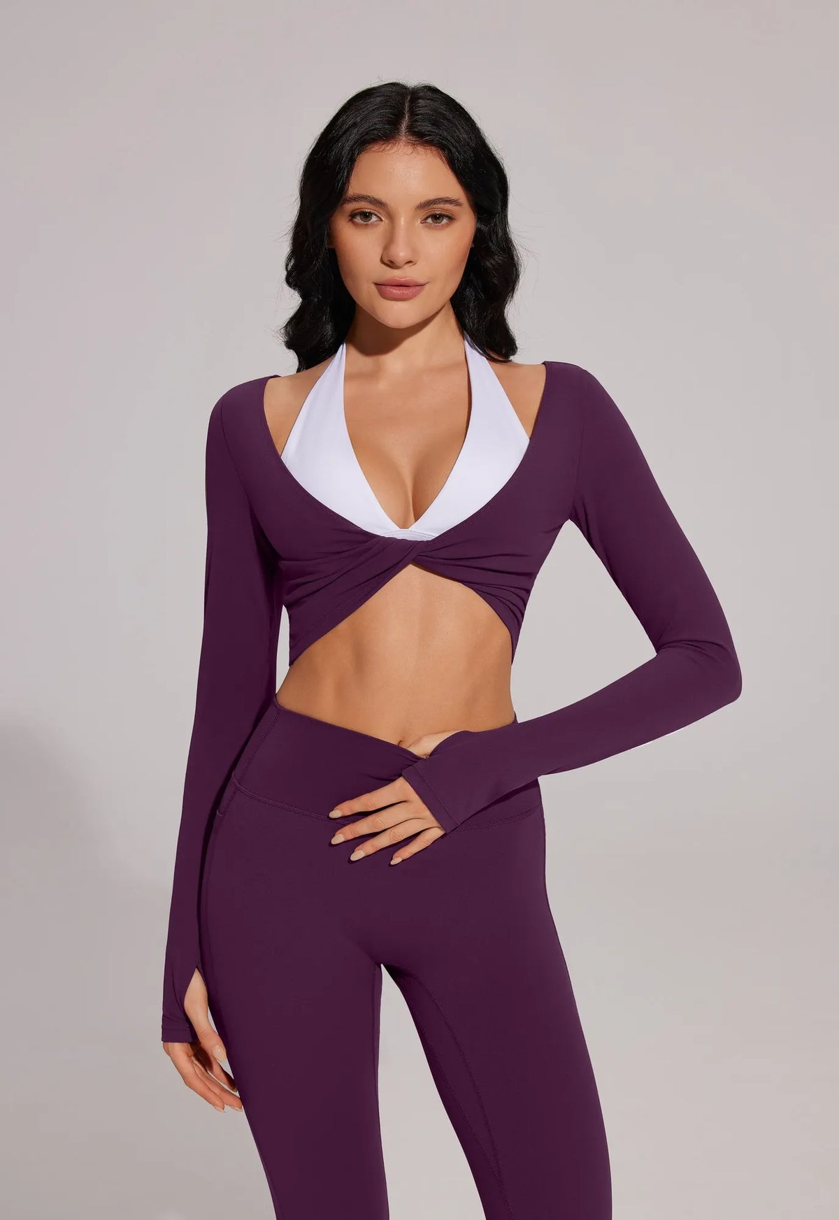 Twist Pilates Long Sleeve Top Workout Set