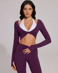 Twist Pilates Long Sleeve Top Workout Set