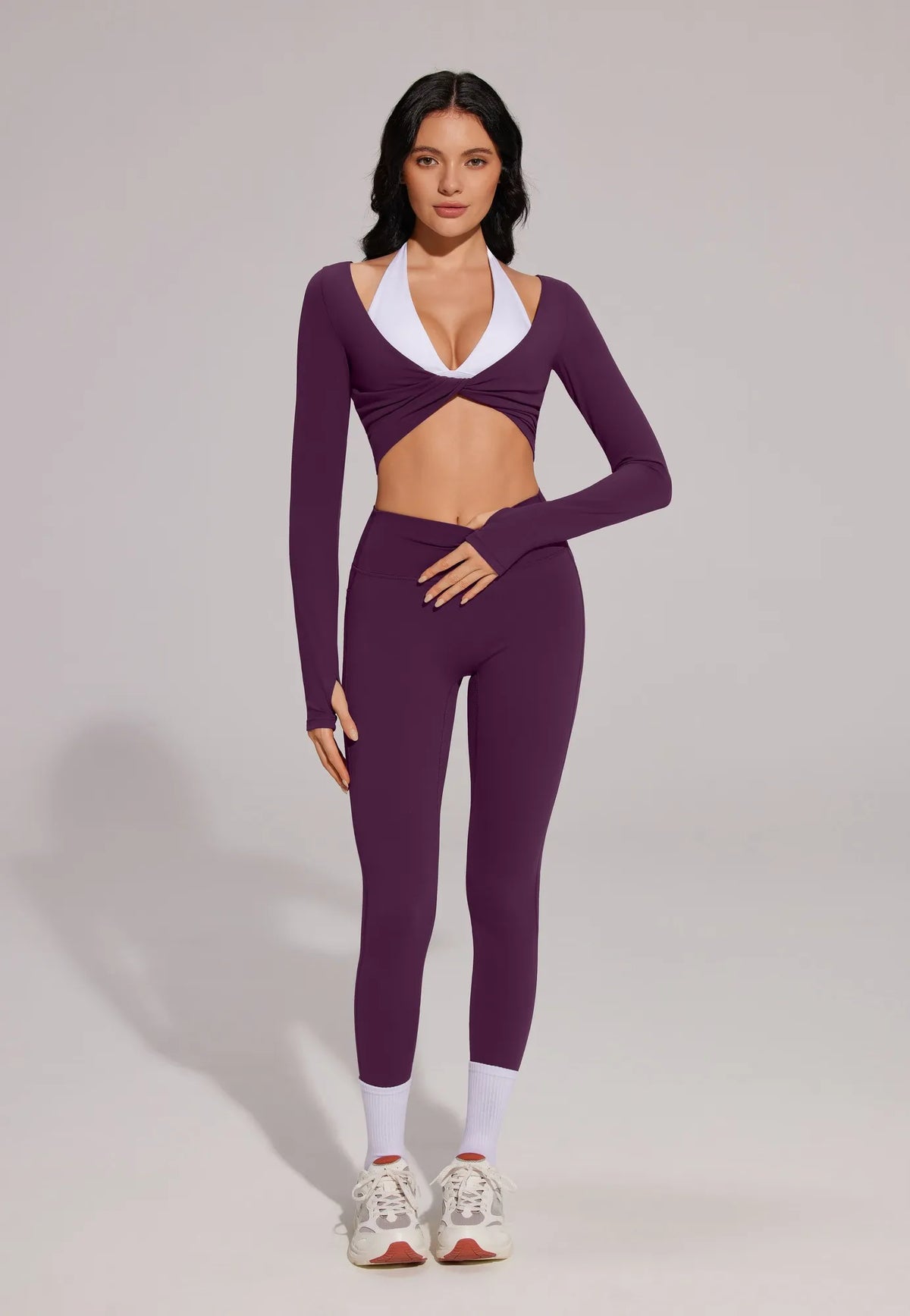 Twist Pilates Long Sleeve Top Workout Set
