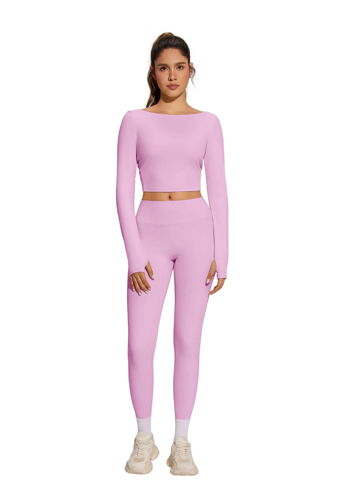 Twist Pilates Long Sleeve Top Workout Set